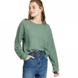 Wild Fable Long Sleeve Waffle Top